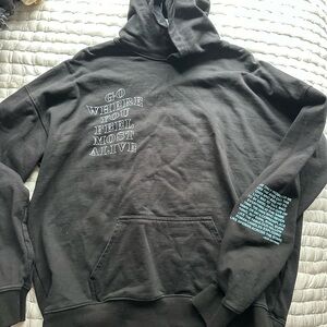 Black Graphic Hoodie
